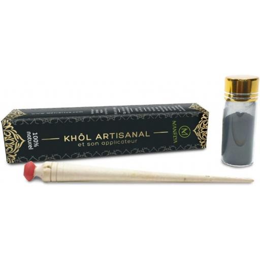 KHOL 100% NATURAL ARTESANAL CON APLICADOR DE MADERA 10 GR [2]