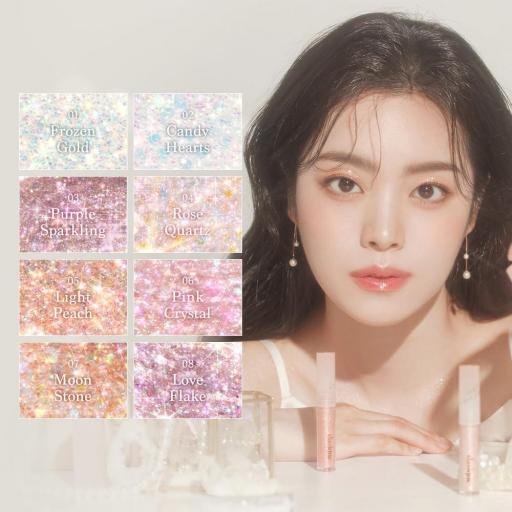 DASIQUE STARLIT JEWEL LIQUID GLITTER 05 LIGHT PEACH [3]