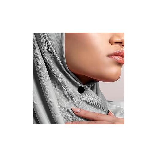 4 IMANES PARA HIJAB (MARRON CLARO, MARRON OSCURO, BLANCO Y NEGRO) [2]