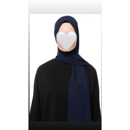 HIJAB SEDA MEDINA COLOR AZUL MARINO [4]