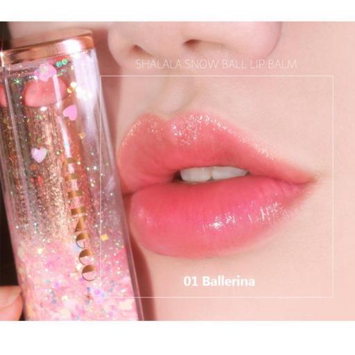 CORINGCO - SHALALA SNOW BALL LIP BALM - TONO 01 BALLERINA  [3]