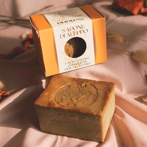 MOSAICO DE TRADICIONES: JABON DE ALEPO CON 1-35% DE ACEITE DE LAUREL PREMIUM (ELEGIBLES)  [6]