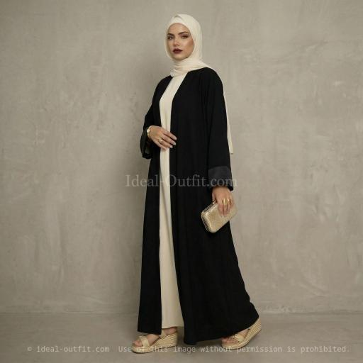 KIMONO LARGO SEDA MEDINA NEGRO UNITALLA