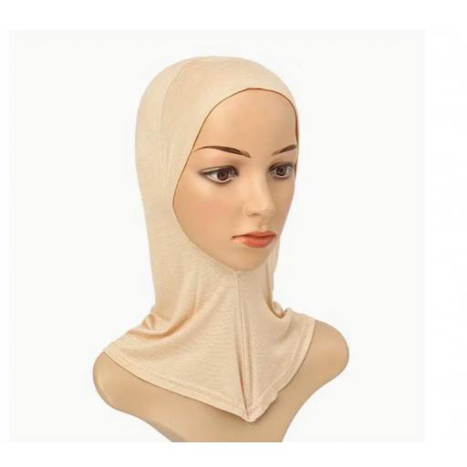 GORRO INTERNO HIJAB BEIGE ELASTICO