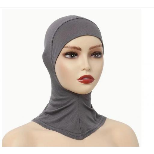 GORRO INTERNO HIJAB GRIS OSCURO ELASTICO [0]