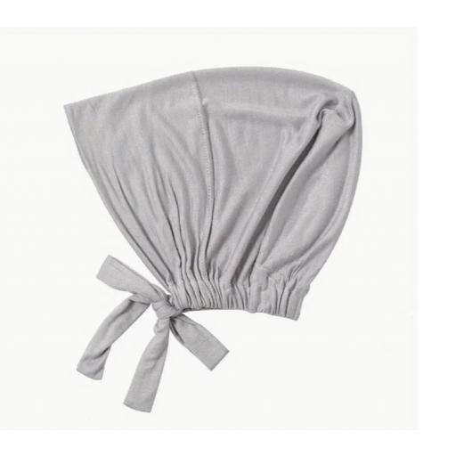 GORRO HIJAB AJUSTABLE CON CUERDA GRIS CLARO [0]