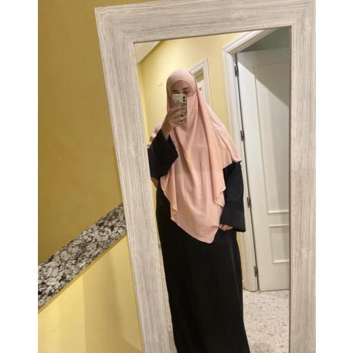 KHIMAR LARGO EN TELA JAZZ ROSA CLARO [1]