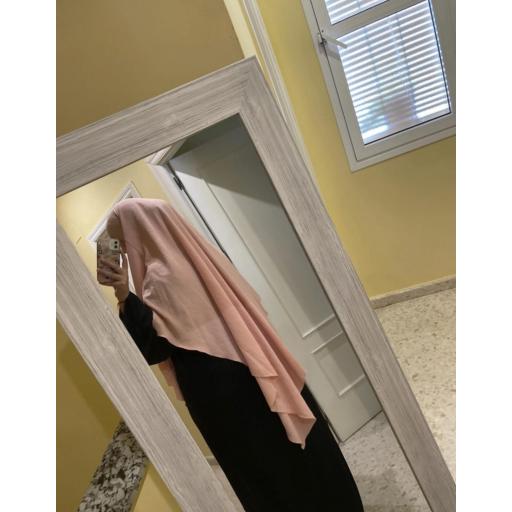 KHIMAR LARGO EN TELA JAZZ ROSA CLARO [2]