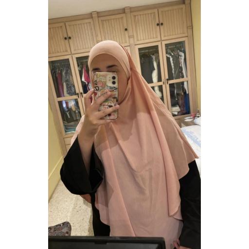 KHIMAR LARGO EN TELA JAZZ ROSA CLARO [4]