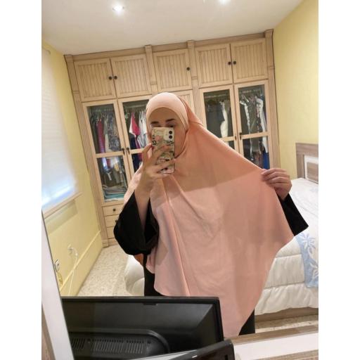 KHIMAR LARGO EN TELA JAZZ ROSA CLARO [5]