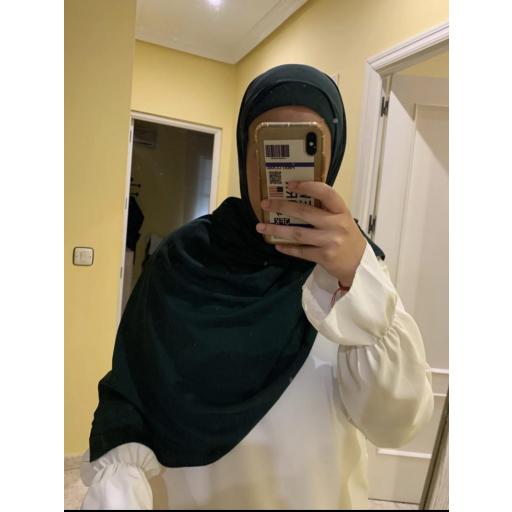 HIJAB SEDA MEDINA COLOR VERDE OSCURO [2]