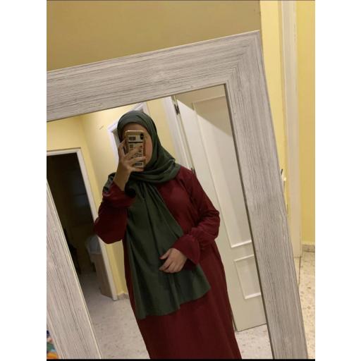 HIJAB SEDA MEDINA COLOR VERDE OLIVA [2]