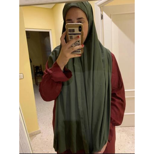 HIJAB SEDA MEDINA COLOR VERDE OLIVA [5]