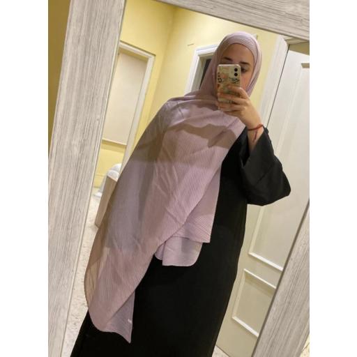 HIJAB MUSELINA PLISADA ROSA CLARO 190x85 cm [4]