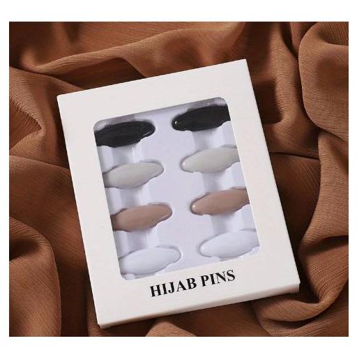HIJAB PINS (4 PARES DISTINTO COLOR)