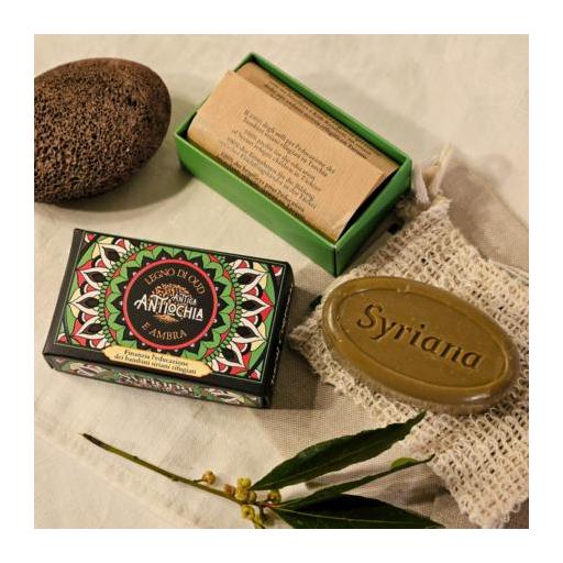  SYRIANA NATURAL ORIENT SCENT ALEPPO SOAP, OLIVE & LAUREL: ANTIOCHIA (OUD & AMBER) [0]