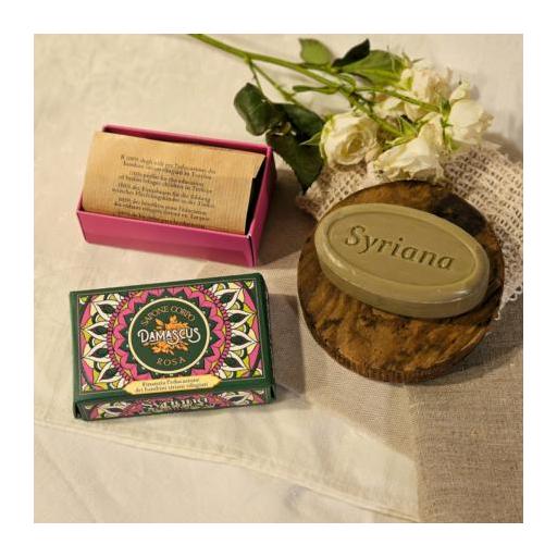 SYRIANA NATURAL ORIENT SCENT ALEPPO SOAP, OLIVE & LAUREL: DAMASCUS (ROSE)