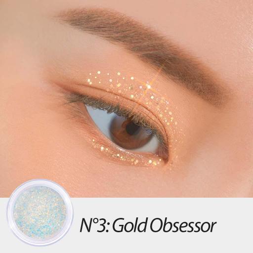 UNLEASHIA GET LOOSE GLITTER GEL - 03 GOLD OBSESSOR 4 GRAMOS