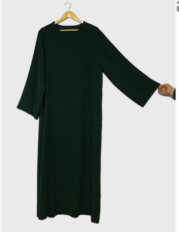 ABAYA EN JAZZ VERDE OSCURO UNITALLA