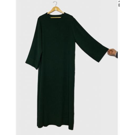 ABAYA EN JAZZ VERDE OSCURO UNITALLA