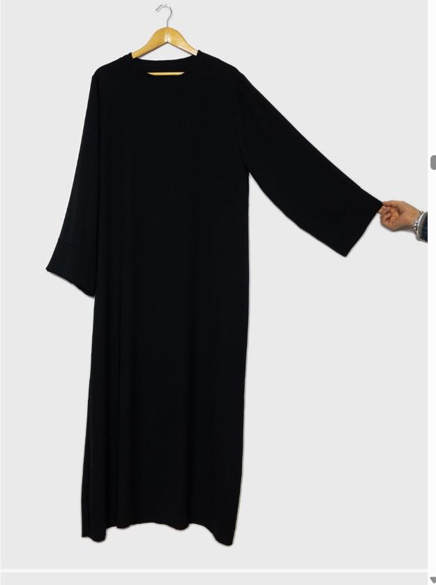 ABAYA EN JAZZ NEGRA UNITALLA