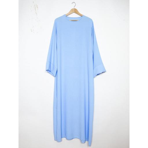ABAYA EN JAZZ AZUL CELESTE UNITALLA