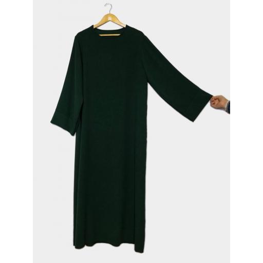 ABAYA OTOÑO/INVIERNO VERDE OSCURO UNITALLA JAZZ [1]