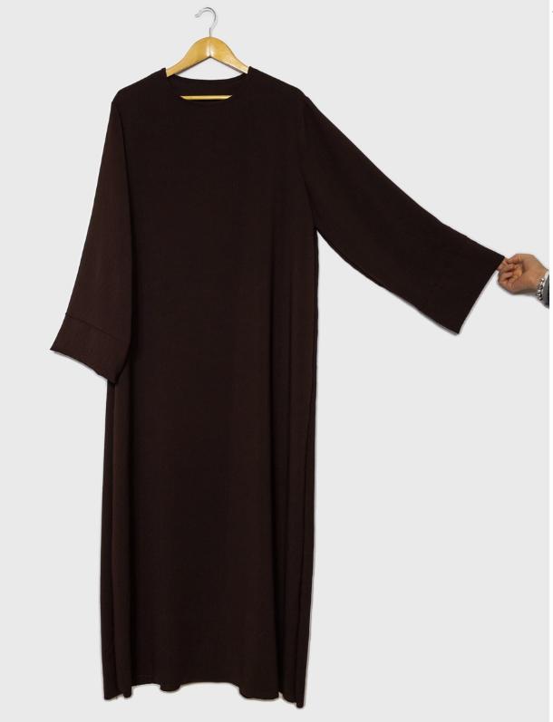 ABAYA EN JAZZ MARRON OSCURO UNITALLA