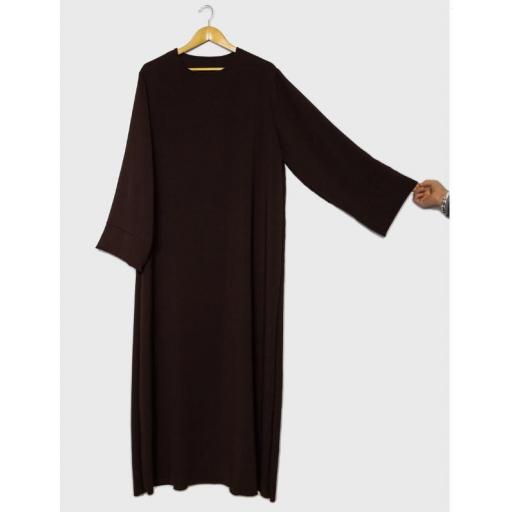 ABAYA EN JAZZ MARRON OSCURO UNITALLA