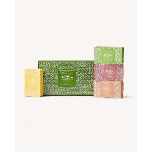 RITUAL DE ALEPO LAS FRAGANCIAS DE ORIENTE 100 % NATURAL 4 JABONES DIFERENTES DE 100 GRAMOS