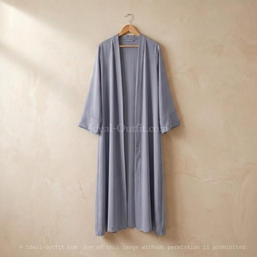 KIMONO LARGO SEDA MEDINA GRIS CLARO UNITALLA [1]
