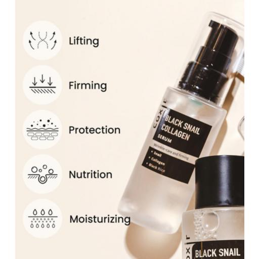 BLACK SNAIL COLLAGEN SERUM COXIR 50 ML  [4]