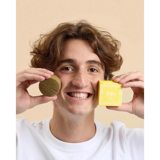 JABON DE ALEPO PERFUMADO NATURALMENTE CON LIMON 50 GRAMOS. [1]