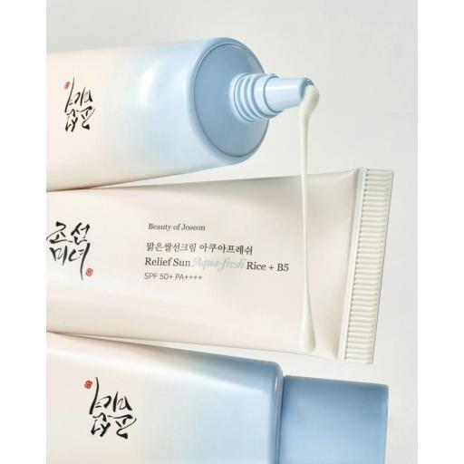 BEATY OF JOSEON SUN BLOCK RELIEF SUN AQUA FRESS RICE + B5 SPF 50 + PA ++++ [1]
