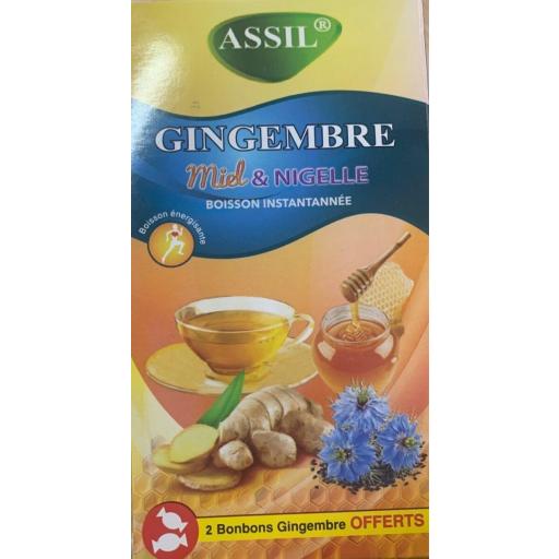 TE NATURAL INSTANTANEO DE JENGIBRE, MIEL Y COMINO NEGRO (12 SACOS INDIVIDUALES, 48 GRAMOS).  [1]