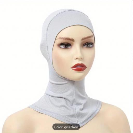 GORRO INTERNO HIJAB GRIS CLARO ELASTICO [0]