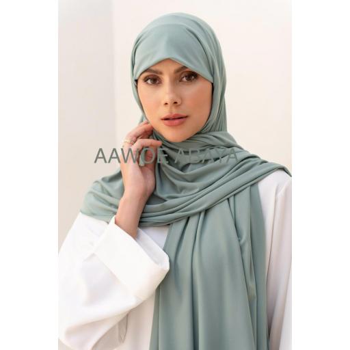 HIJAB PUNTO JERSEY VERDE AGUA [0]