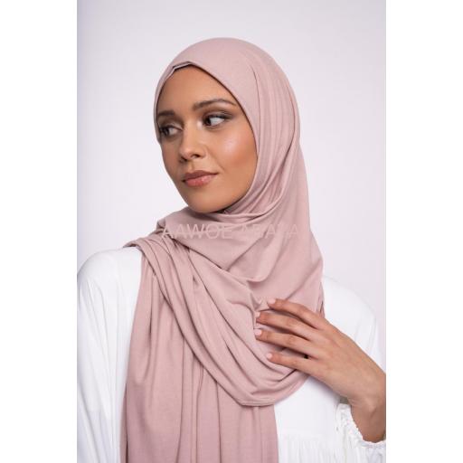 HIJAB DE PUNTO DE VISCOSA ROSA CLARO