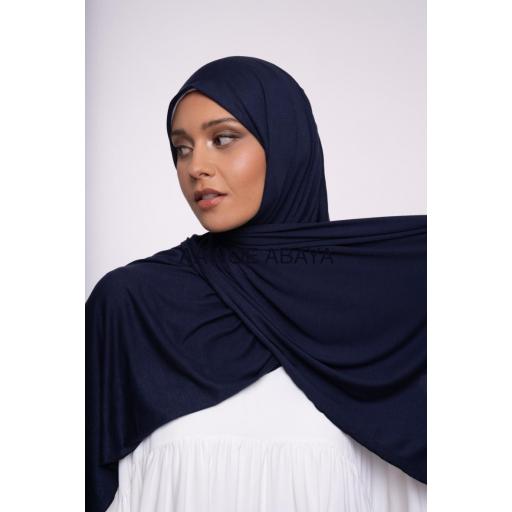 HIJAB DE PUNTO DE VISCOSA AZUL MARINO [2]