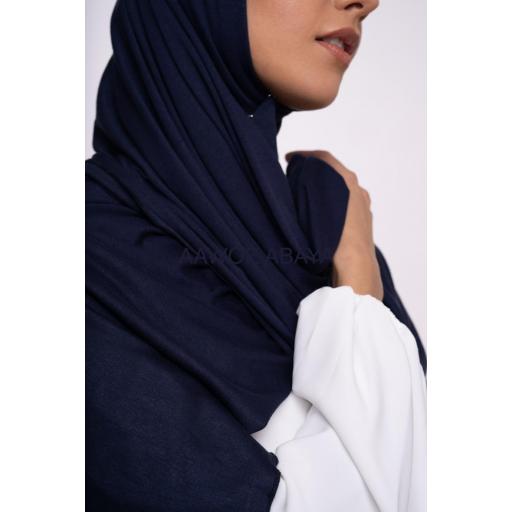 HIJAB DE PUNTO DE VISCOSA AZUL MARINO [3]