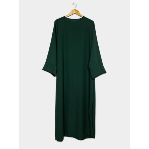 ABAYA SEDA MEDINA VERDE OSCURO UNITALLA