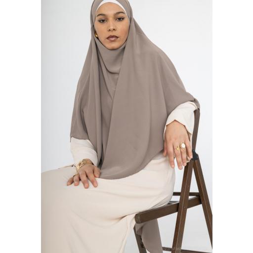 ABAYA SEDA MEDINA COLOR BEIGE UNITALLA [6]