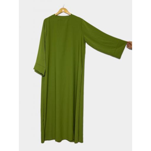 ABAYA SEDA MEDINA VERDE UNITALLA [1]