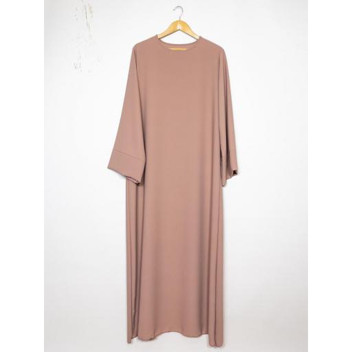 ABAYA SEDA MEDINA ROSA PASTEL UNITALLA