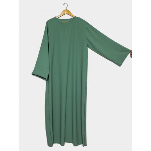 ABAYA SEDA MEDINA VERDE MENTA UNITALLA