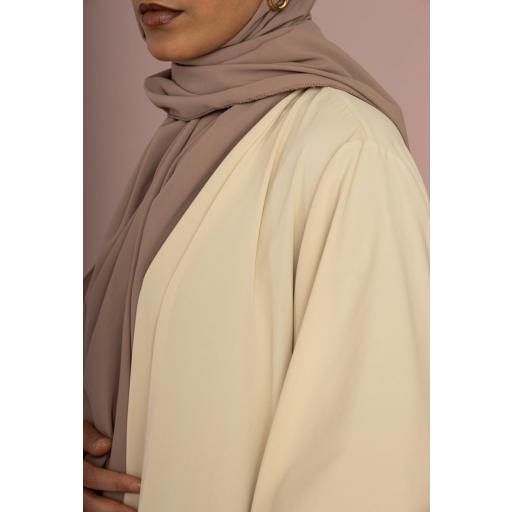 KIMONO ISLÁMICO LARGO BEIGE SEDA MEDINA UNITALLA [3]