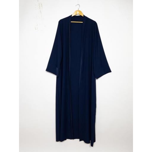 KIMONO ISLÁMICO LARGO AZUL MARINO SEDA MEDINA UNITALLA [1]