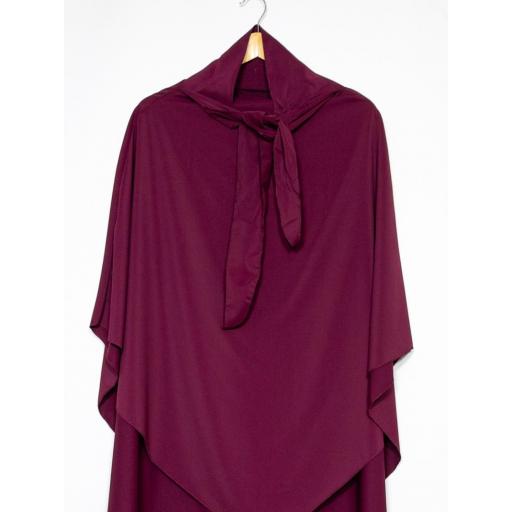 KHIMAR LARGO EN TELA SEDA MEDINA BURDEOS [1]