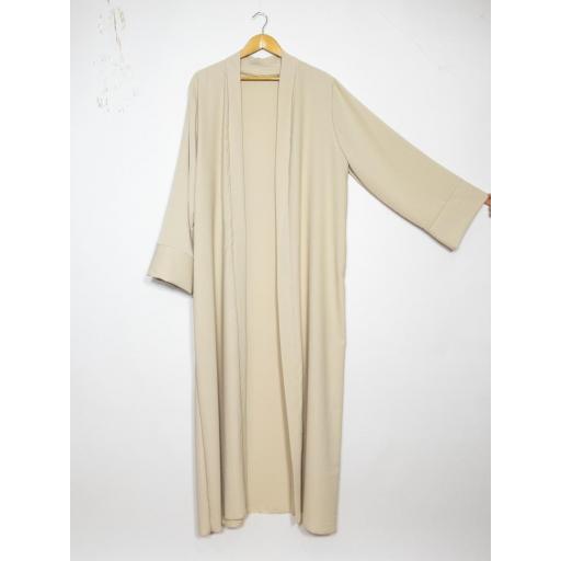 KIMONO LARGO VERDE BEIGE UNITALLA SEDA MEDINA [4]