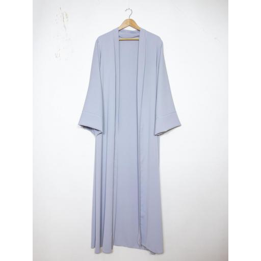 KIMONO LARGO GRIS CLARO UNITALLA SEDA MEDINA [4]